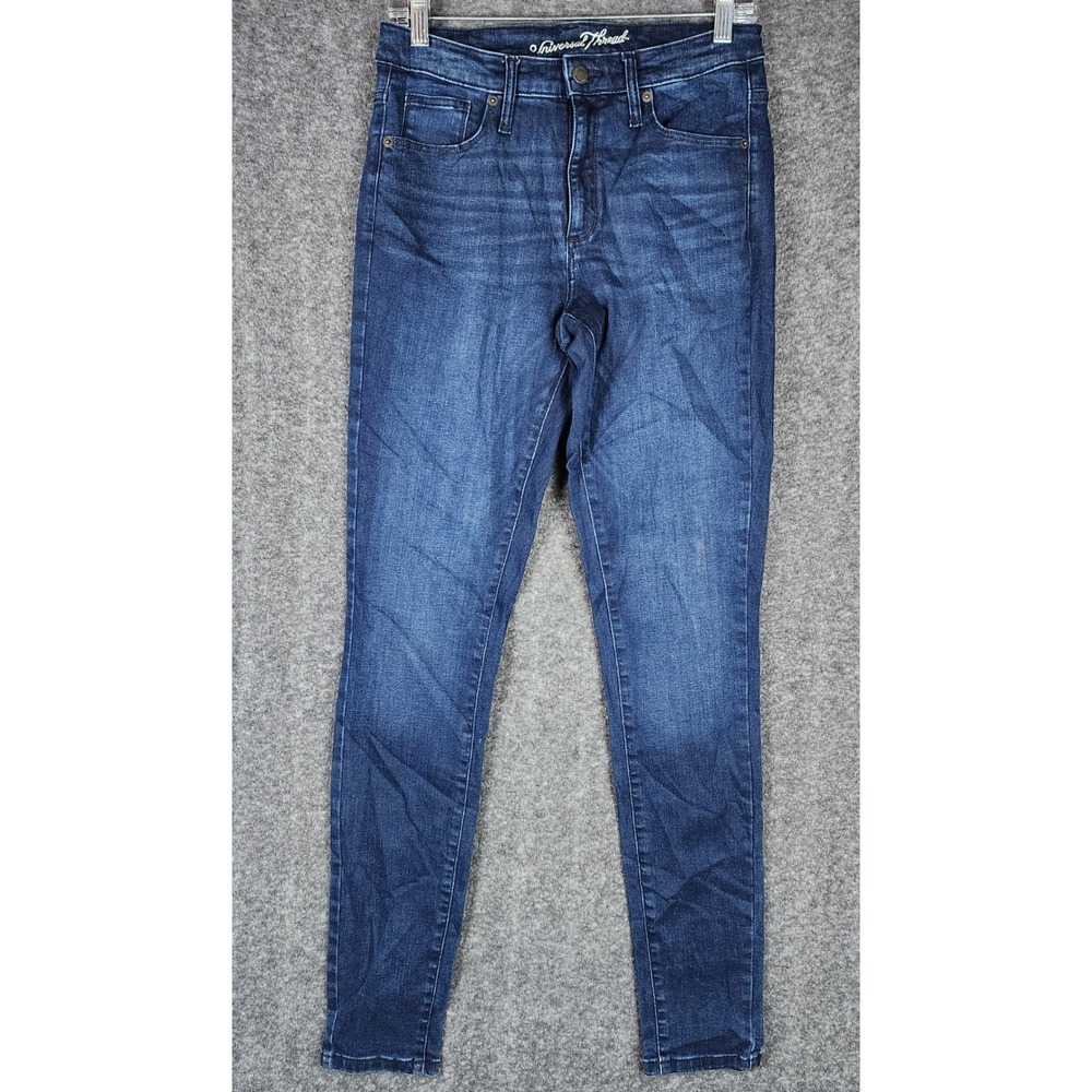 Universal Thread Jeans Womens 8/29L High Rise Skinny Blue Stretch EUC